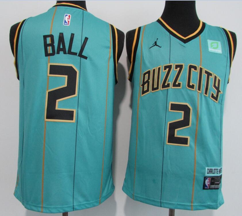 Men Charlotte Hornets 2 LaMelo Ball Teal 2020 21 City Edition Swin