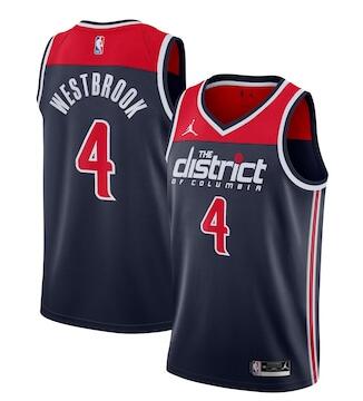 Men Washington Wizards Russell Westbrook Nike Red Jordan Brand 2020-21 Swingman Jersey