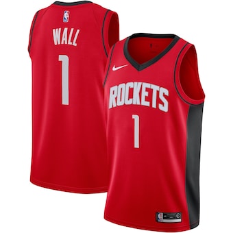 Men's Houston Rockets John Wall Red Nike Association Swingman Jersey