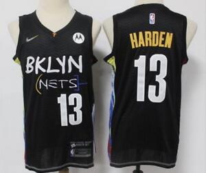 Men Brooklyn Nets 13 James Harden Black 2021 City Edition Nike Swingman Jersey