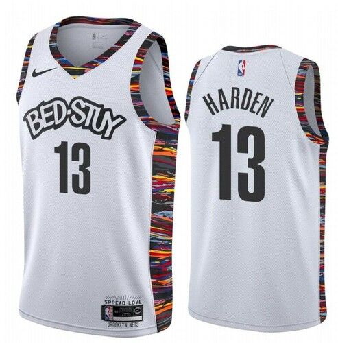 Men Brooklyn Nets 13 James Harden White 2020 City Edition Nike Swingman Jersey