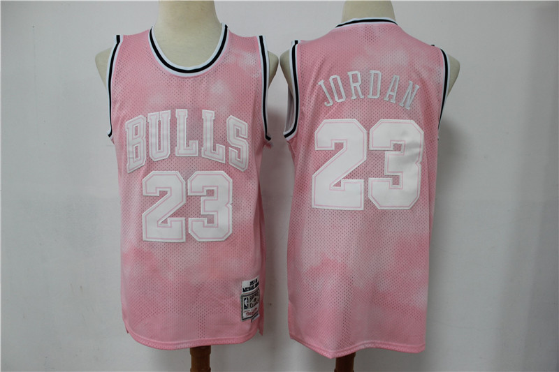 Men Chicago Bulls 23 Michael Jordan PInk 2003 Limited Jersey