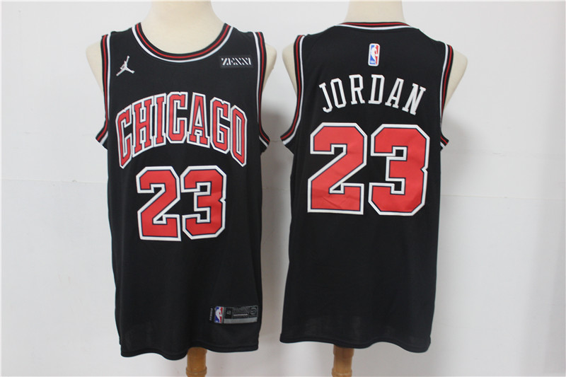 Men Chicago Bulls Michael Jordan 23 Swingman Black 2021 Jordan Brand Jersey