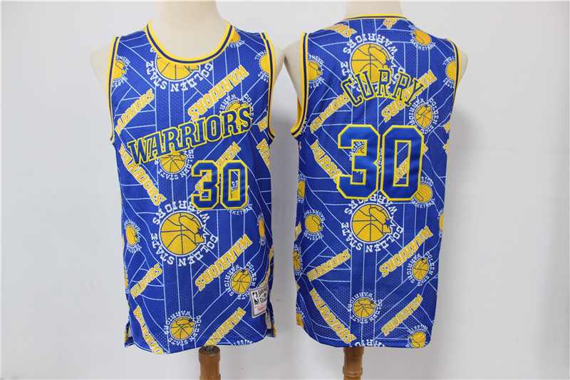 Men Golden Warriors Stephen Curry 30 hwc jersey tear up pack Swingman Jersey