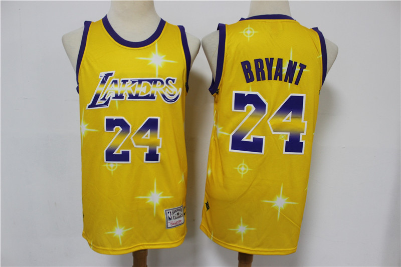 Men Los Angeles Lakers Kobe Bryant 24 Full Stars Limited Jersey