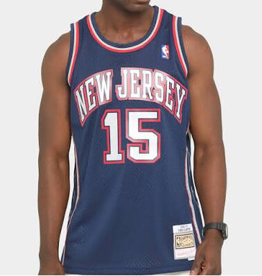 Men New Jersey 15 Vince Carter Blue Jersey