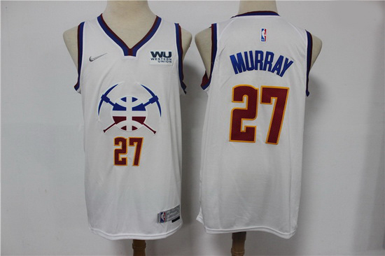 Men Denver Nuggets Jamal Murray 27 White 2020 21 City Edition Nike Swingman Jersey