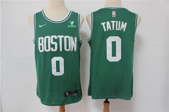 Men Nike Boston Celtics Jayson Tatum 0 Green NBA Swingman 2020 21 City Edition Jersey