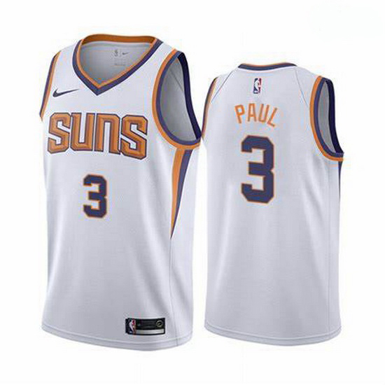 Men Phoenix Suns Chris Paul 3 2020-21 Association Edition White 
