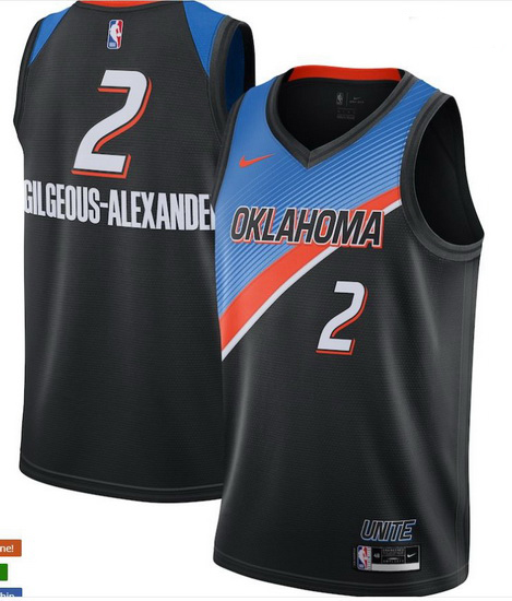 Nba Oklahoma City Thunder Shai Gilgeous-alexander 2 Nike City Edition Swingman Jersey