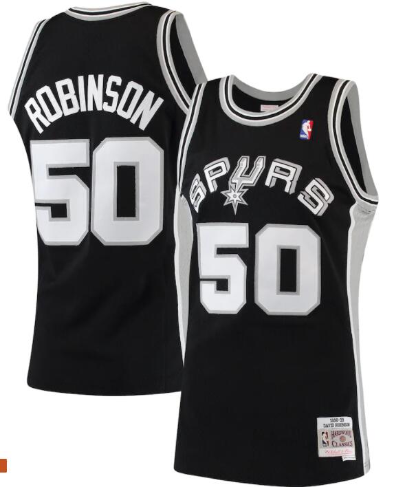 Mitchell & Ness David Robinson San Antonio Spurs Black 1998-99 Hardwood Classics Swingman Jersey