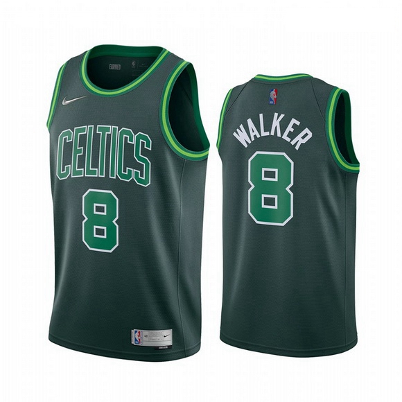 Men Boston Celtics 8 Kemba Walker Green NBA Swingman 2020 21 Ear