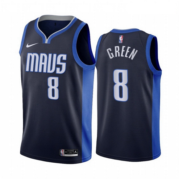 Men Dallas Mavericks 8 Josh Green Navy NBA Swingman 2020 21 Earn