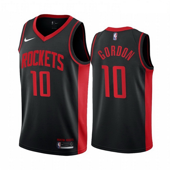 Men Houston Rockets 10 Eric Gordon Black NBA Swingman 2020 21 Ea