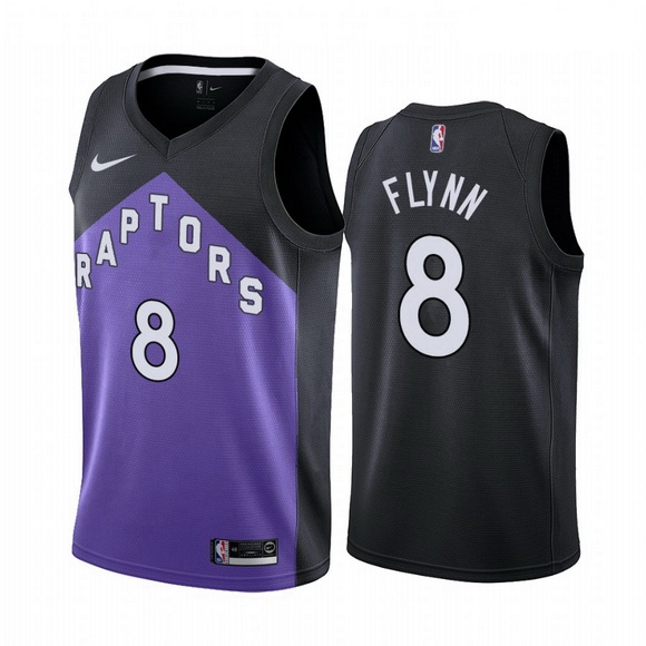 Men Toronto Raptors 8 Malachi Flynn Purple NBA Swingman 2020 21 