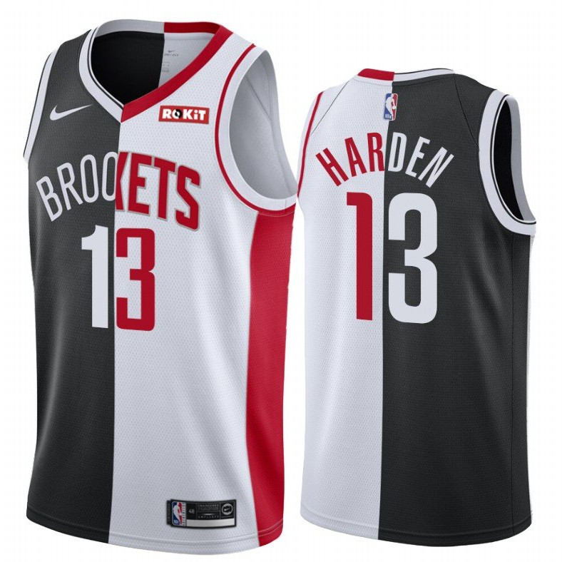 Men Brooklyn Nets Houston Rockets 13 James Harden Jersey Past an
