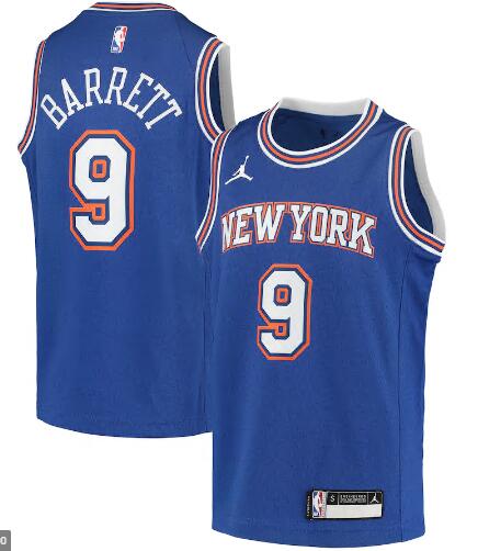 Men Jordan Brand RJ Barrett Blue New York Knicks Swingman Player