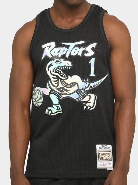 Men Toronto Raptors Tracy McGrady Black Mitchell Ness Jersey