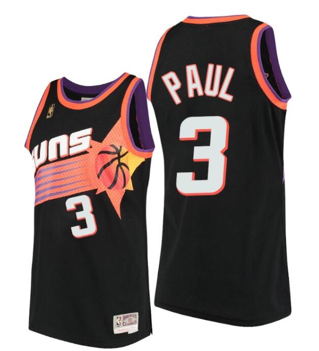 Phoenix Suns Chris Paul Hardwood Classics Black Throwback 90s Je