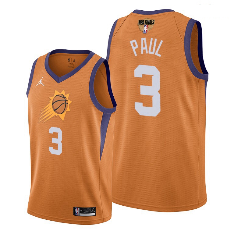 suns chris paul orange 2021 western conference champions jersey