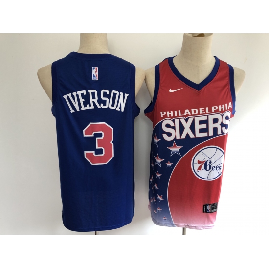 Men's Philadelphia 76ers #3 Dana Barros Salute To Service Basketbal Jersey