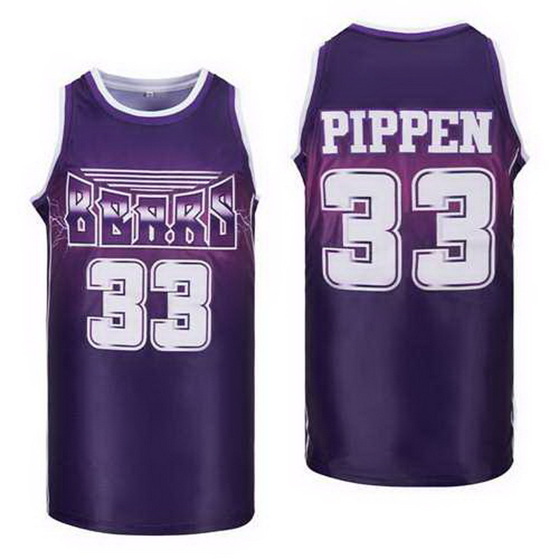 #33 SCOTTIE PIPPEN BLACK ALTERNATE BASKETBALL JERSEY