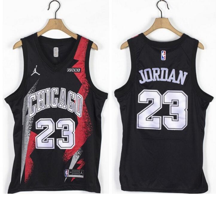 Men Bulls 23 Michael Jordan Black Jordan Brand Swingman Jersey