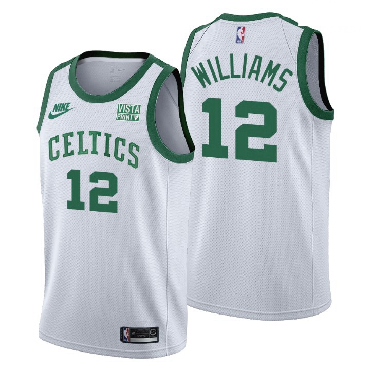 Men Boston Celtics 12 Grant Williams Men Nike Releases Classic Edition NBA 75th Anniversary Jersey W