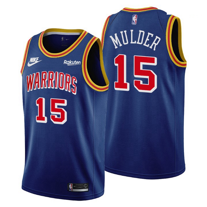 Men Golden State Warriors 15 Mychal Mulder Men Nike Releases Classic Edition NBA 75th Anniversary Je