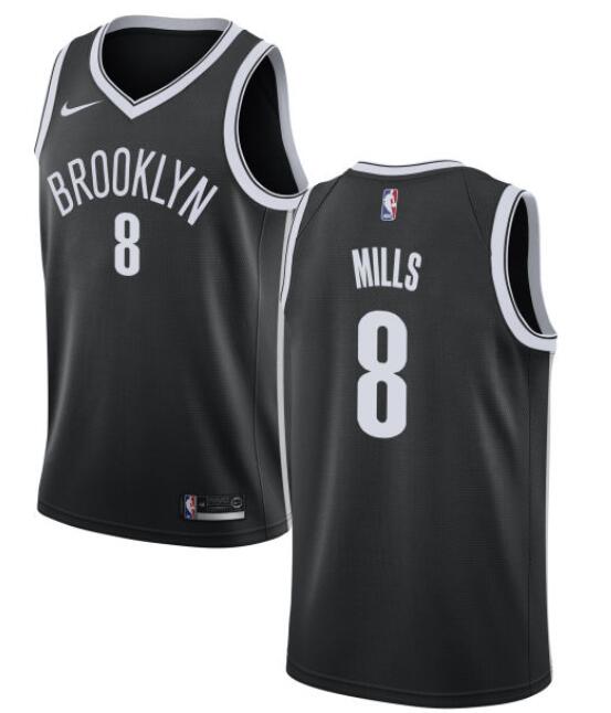 Men Brooklyn Nets Patty Mills Black Nike Home Jersey