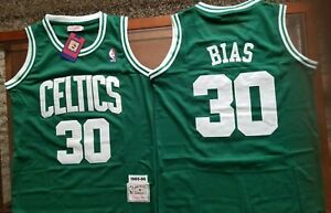 Men Boston Celtis Len Bias Green Hardwood Classic Mitchell Ness Jersey