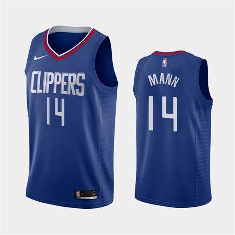 Men Nike Los Angeles Clippers Terance Mann 14 Stitched NBA Jersey Blue