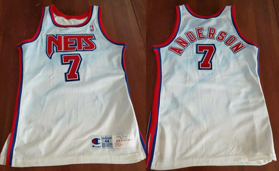 1994-95 Kenny Anderson New Jersey Nets Team Issued Champion Jersey