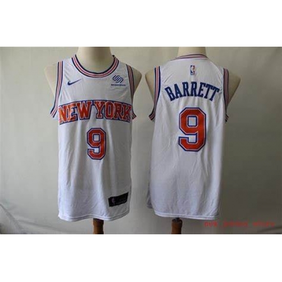 Youth Nike RJ Barrett White New York Knicks 2020 21 Swingman Pla
