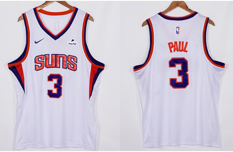 Men Phoenix Suns Chris Paul 3 Orange 2021 2022 White Edition Nik