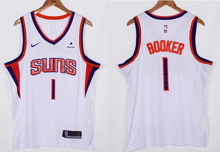 Men Phoenix Suns Devin Booker 1 White 2021 2022 City Edition Nike Stitched Jersey