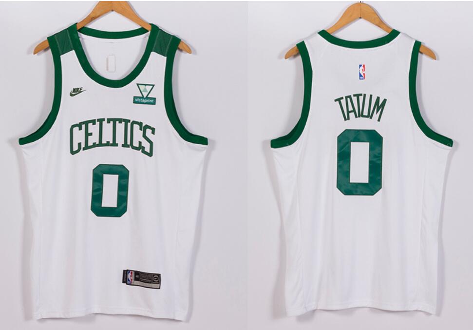 Men Boston Celtics Jayson Tatum 0 White 2021 2022 City Edition Nike Stitched Jersey