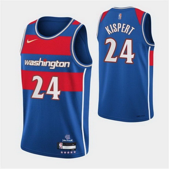 Men's Washington Wizards #24 Corey Kispert 75th Anniversary 2021