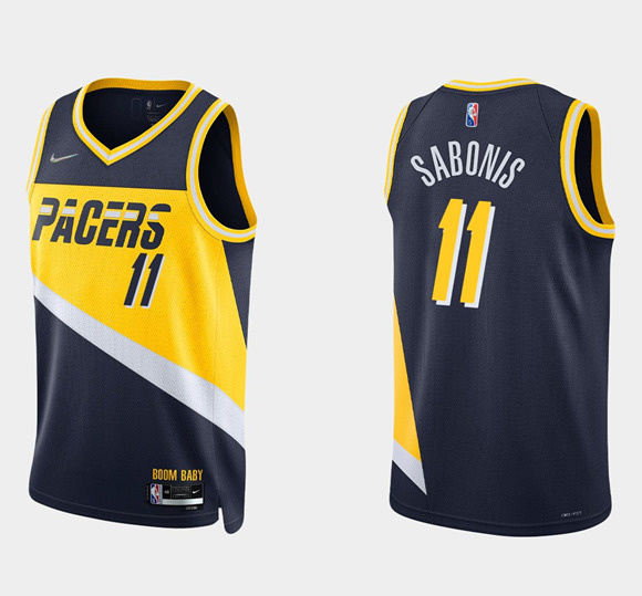 Men Indiana Pacers 11 Caris Levert 2021 22 Navy City Edition 75t