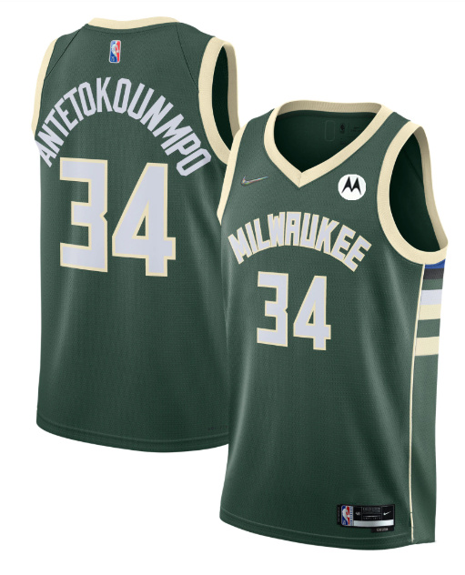 Men Milwaukee Bucks 34 Giannis Antetokounmpo Green 2021 22 Icon 