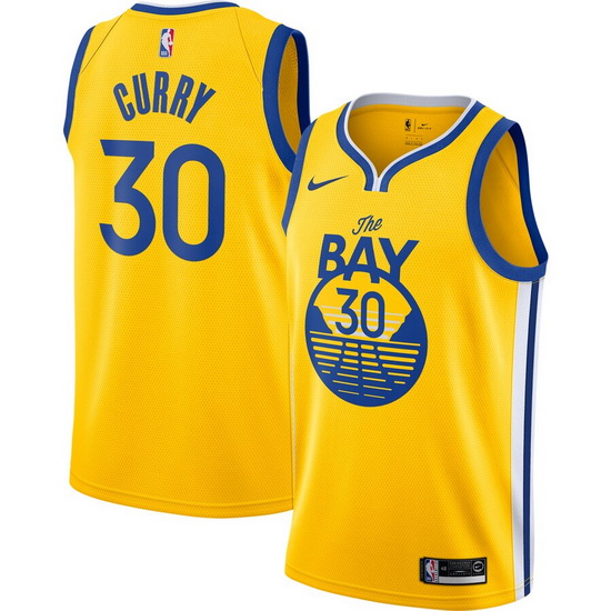 Toddler Golden State Warriors Stephen Curry 30 Swingman Yellow Jersey