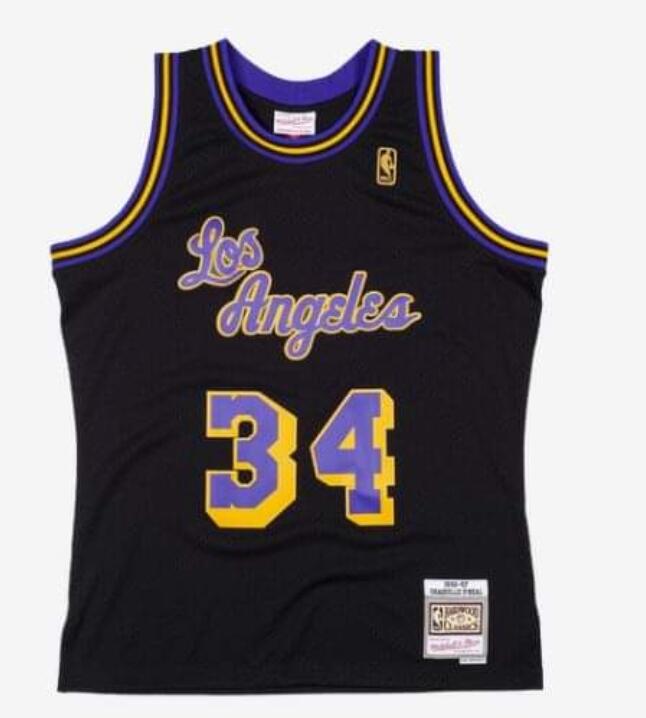 Men Los Angeles Lakers 34 Shaq O Neal Mitchell Ness Jersey