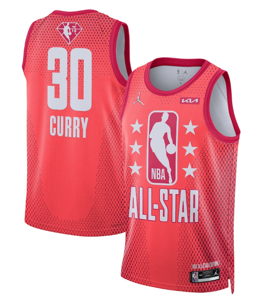 Men 2022 All Star 30 Stephen Curry Maroon Stitched Basketball Jersey