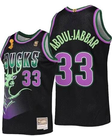 Men's Milwaukee Bucks Kareem Abdul-Jabbar Mitchell & Ness Jersey