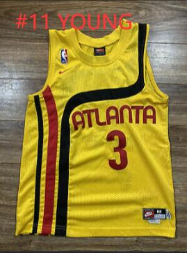 Trae Young Atlanta Hawks Yellow Nike Jersey