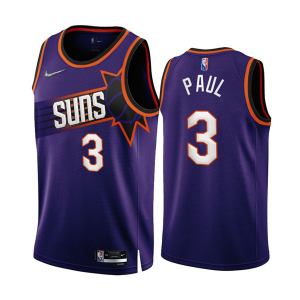 Men's Phoenix Suns #3 Chris Paul 2022-23 Purple 75th Anniversary