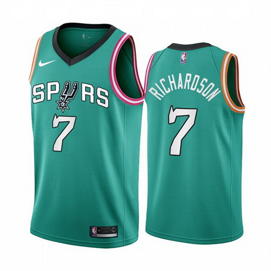 Men San Antonio Spurs 7 Josh Richardson 2022 23 Teal City Edition Stitched Jersey