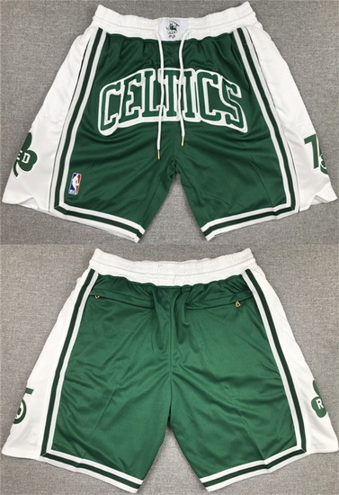 Boston Celtics Basketball Shorts 017