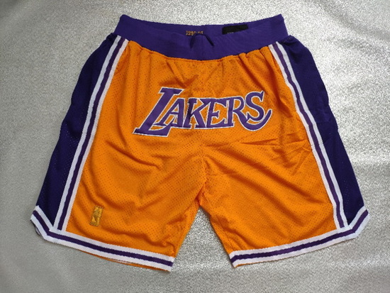 Los Angeles Lakers Basketball Shorts 011