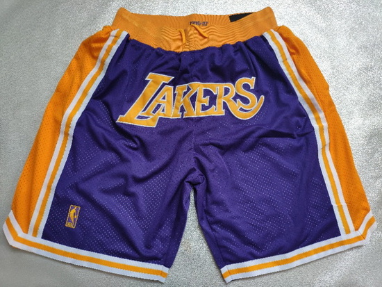 Los Angeles Lakers Basketball Shorts 013